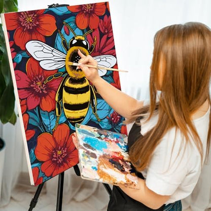 GEEHEIY Paint by Numbers Kit for Adults, Bee Number Painting, 16 x 20 Inch - Image 6