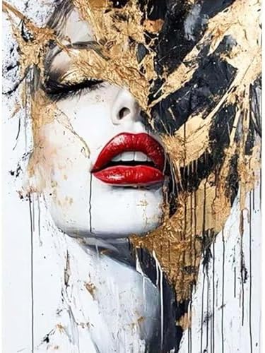 GEMOUJ Paint by Numbers Kit for Adults Beginner,Abstract Female Easy Adult Paint by Number Kits on Canvas,DIY Painting for Beginners Art by Numbers,Home Wall Decor 16 x 20 inch by Unknown