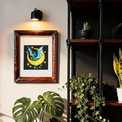 Doodlream Dragon Moon DIY Punch Needle Embroidery Kit for Adult Beginner, 9.4" Dragon Stars Punch Stitching Craft Set for Starter with Frame,Fabric Pattern,Threader, Yarn, Pinch Needle - Image 5
