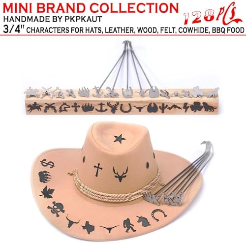 128Pcs 3/4" Custom Branding Iron for Wood, Leather Branding Stamp - Image 6