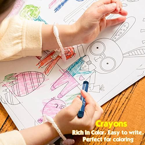 208 PCS Art Supplies Kit for Kids Girls Boys Ages 6-12, Drawing Set with Trifold Easel, Includes Coloring Book, Scissors, Sticker, Origami Paper Crayons, Markers, Colored Pencils, Watercolors - Image 6