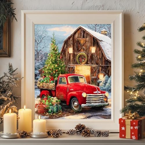 Reivworl Christmas Paint by Numbers Kit for Adults Beginner 16×20 inch - Image 2