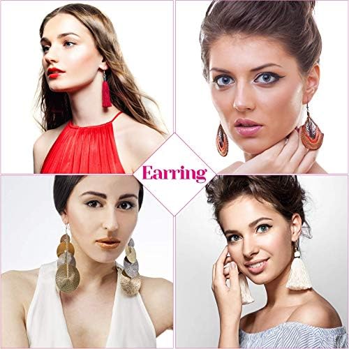 Anezus 1900 Pcs Earring Making Kit with Jewelry Hooks, Fish Hook Earrings, Backs, Jump Rings for Repair, Gifts - Image 6