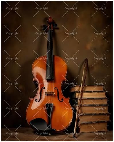 TAOPAOLAB Music Paint by Numbers Kit for Adults - DIY Violin and Old Books Still Life Painting on Canvas 16x20In, Framed Acrylic Paint Set, Suitable for Beginners, Art for Home Decoration or Gifts by Unknown