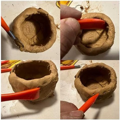 Langqun Clay Sculpting Tools,Pottery Tools Kit, Polymer Clay Tools,Pottery Ribs, Air Dry Clay Tools for Sculpting, Modeling, Carving, Modeling - Image 5