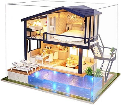 Spilay DIY Miniature House Kit for Adults, Miniature Dollhouse Kit by SpilayDIYDollhouseMiniature