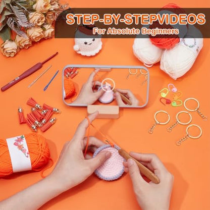 ORIGACH 6 Set Halloween Ghost Crochet Kit for Beginners - Image 4