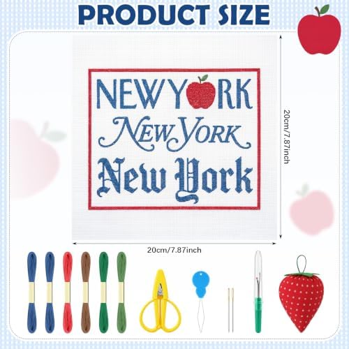 XunYee Needlepoint Canvas Kit, New York - Image 2