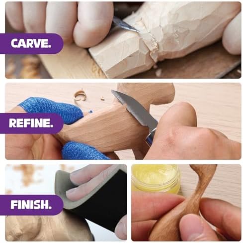 Wood Whittling Kit - Wood Carving Tools - Crafts for Adults - Easter Unique Gifts - Teen Boy Gifts - Birthday Gift Ideas for Women - Hobbies DIY Kits for Adults, Boys, Girls, Women, & Men - Image 4
