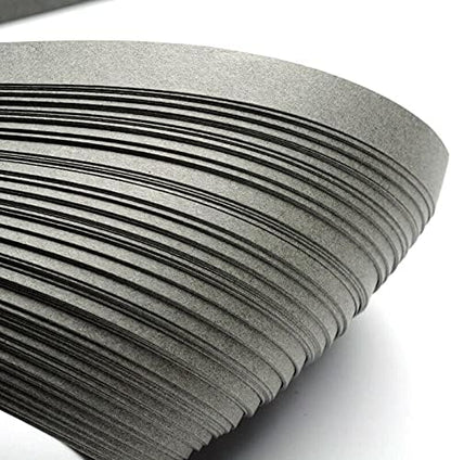 ODETOJOY Quilling Strips 3mm Paper Quilling Set 120pcs Paper Strip 54CM Solid Color Star Origami Paper DIY Hand Crafts Quilling Paper Strips 1/8inch (Dary Gray) - Image 2