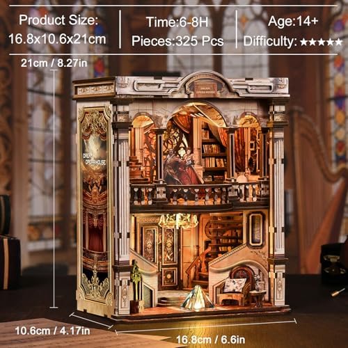 Book Nook Kit for Adults, DIY Miniature House Dream Opera House - Image 3