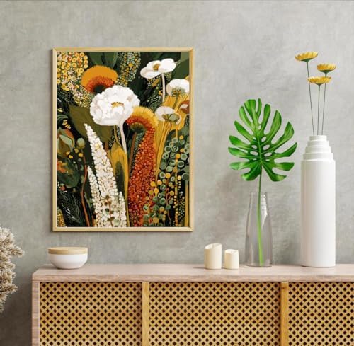 Gearock DIY Wildflowers Paint by Numbers Kit for Adults - Image 2
