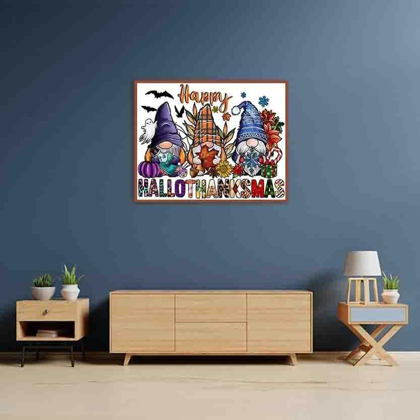 DYAIANGMU Gnome Stamped Cross Stitch Kit for Adults 15.7x11.8 inches - Image 3