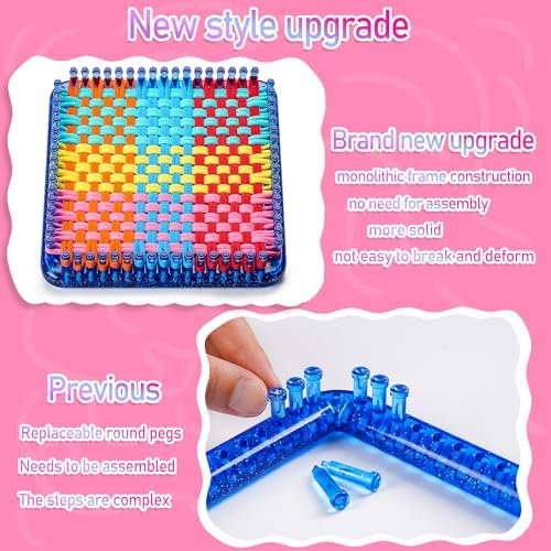 CCTVRTV Weaving Loom Kit Toys for Kids and Adults, DIY Arts and Crafts - Image 2