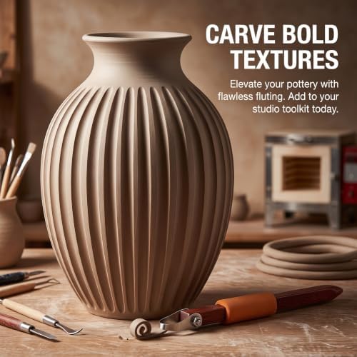 Round Arc Pottery Carving Tools, 304 Steel U-Groove Clay Sculpting Set - Image 7