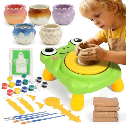 Pottery Wheel for Kids Complete Pottery Painting Kit Arts & Crafts for Kids by Unknown