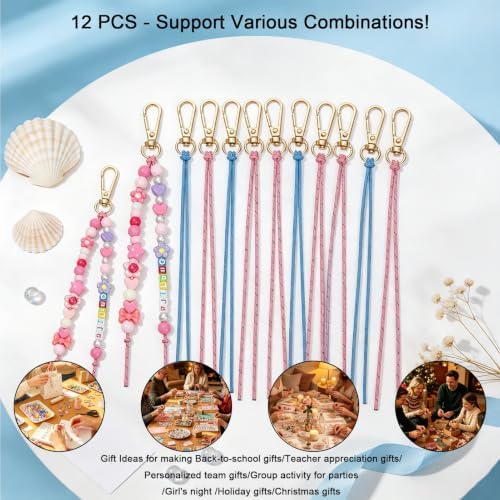 12 Packs Paracord Keychain Kit, Pre-Assembled and Heat-Sealed Ends - Image 5