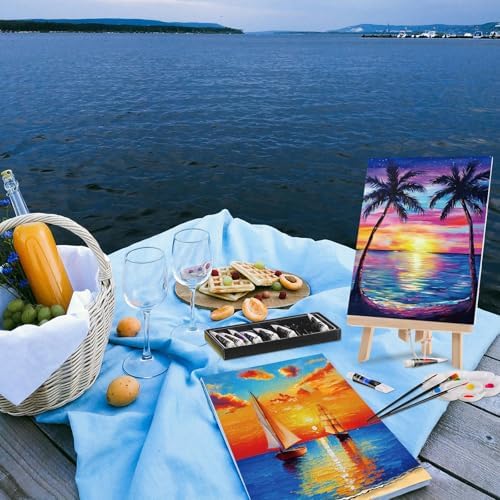Cholemy 36 Pcs Paint and Sip Kit Gift for Adult 8''x10'' - Image 5