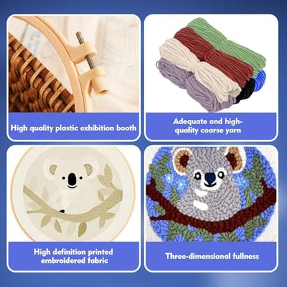 FSSODWT Punch Needle Kit for Beginners Koala - Image 7