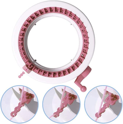 SENTRO 40 Needles Knitting Machine with Electric Adapter, Knitting Board Rotating Double Loom,Smart Weaving Loom Round Knitting Machines, Weaving Loom Machine Kit for Automatic Knit