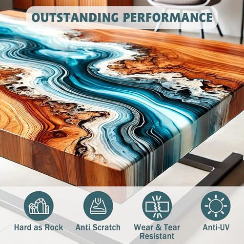 IGaiety Epoxy Resin Kit, 2 Gallon Crystal Clear Self-Leveling Resin - Image 3