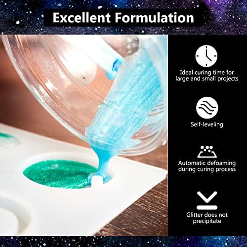 32OZ Epoxy Resin Kit, Clear Resin No Yellowing No Bubble for Molds & Craft - Image 2