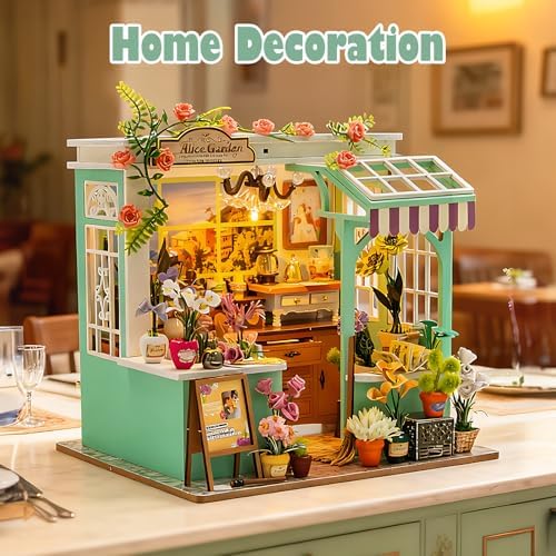 DIY Miniature House Kit, Mini House Building kit for Adults, Flower Garden - Image 6