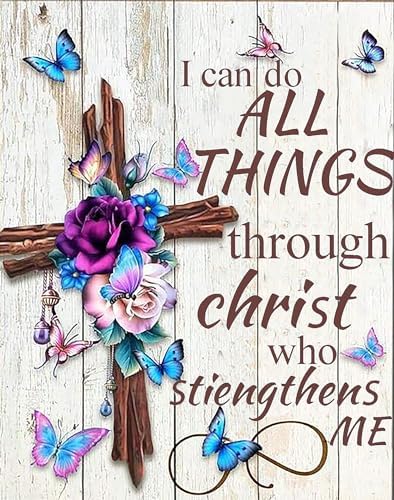 Xylogist Christ Cross Diamond Painting Kits for Adults 12X16Inch by Xylogist
