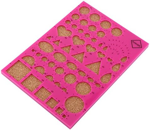 SUNGOOYUE Paper Quilling Tool Kit Plastic Wood Metal Slotted Quilling Pen with Template Board 40 Pins Tweezer for DIY Paper Craft Scrapbook Card Making Adults Beginners (Rose Red) by SUNGOOYUE