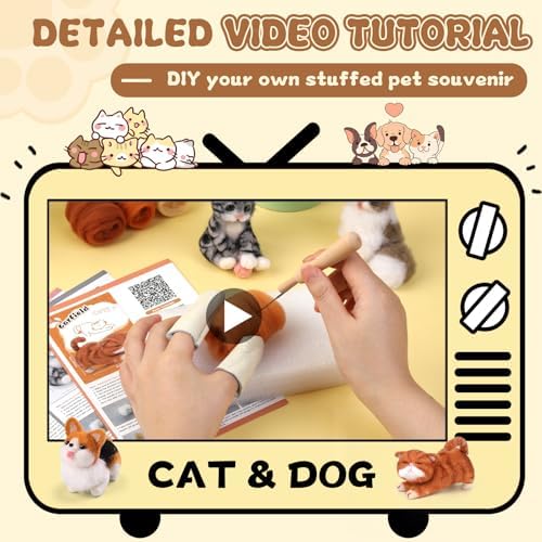 Mayboos 12 Pcs Needle Felting Kit, Felting Kits for Beginners Animal - Image 6