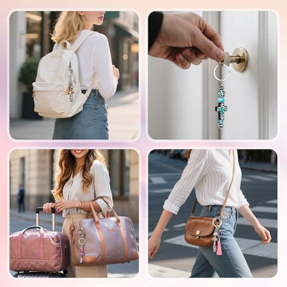 Beadable Keychain Kit with Silicone Beads, Beadable Keychain Bars - Image 6