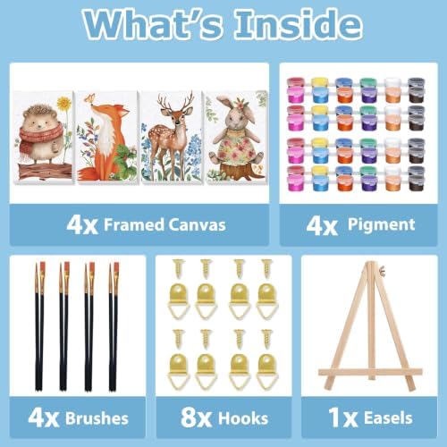 Animal Paint by Number for Adults, Paint by Numbers Kit for Adults 8x12 in - Image 6