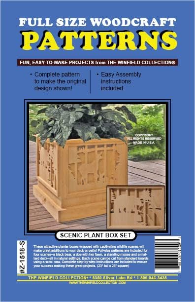 Scenic Plant Box Woodworking Project Plan Combo by Unknown