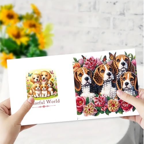 DDGYP 6-Pack Diamond Art Painting Greeting Card Kit - 5.9x11.81Inch - Image 5