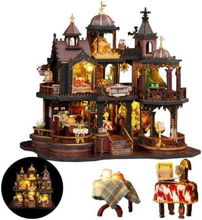 DIY Miniature House Kit Dollhouse Kit for Adults to Build Mini Magic House by Flybean-WonderlandinYourHands