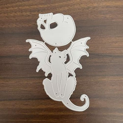 Skull Bat Cat Die Cuts for Card Making, Halloween Cutting Dies for DIY Scrapbooking Photo Album Decorative Embossing Paper Dies for Card Making Templated - Image 2