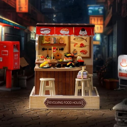 CUTEROOM DIY Doll Room Miniature Furniture Wooden House Kit- Food House - Image 4