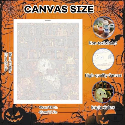 Pxzcrypha Halloween Paint by Number Kits for Adult Frameless 16X20inch - Image 2