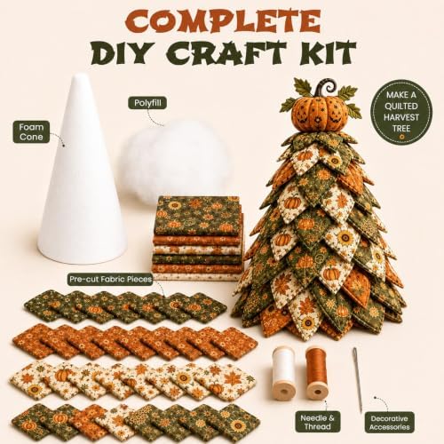 Daily Partner DIY Halloween Quilted Fabric Tree Kit - Image 2