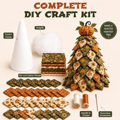 Daily Partner DIY Halloween Quilted Fabric Tree Kit - Image 2