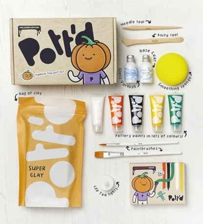 Pott'd Mini Pottery Kits | Air Dry Clay Pottery Kit for Adults | Includes Paints, Brushes, and Potters Tools | Free Online Step-by-Step Tutorial | Perfect for Beginners | Bring The Studio to Your Home - Image 3