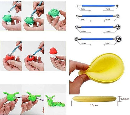Langqun 31pcs Clay Tools,Pottery Tools Kit,Air Dry Clay Tools,Polymer Clay Dotting Tools,Ceramic Supplies for Kids and Adults,Sculpting,Modeling,Shaping - Image 6