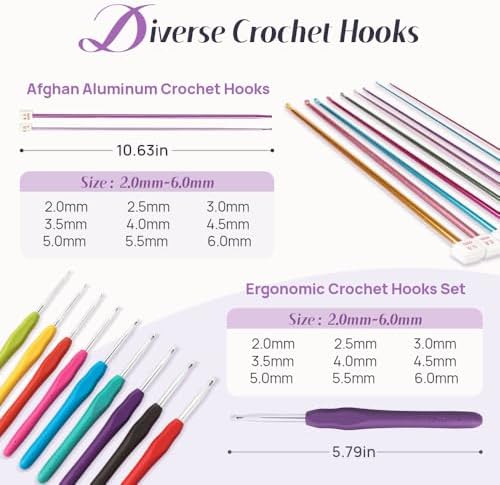 Lewhoo Crochet Kits for Beginner Adults, All Inclusive Crochet Set - Image 4