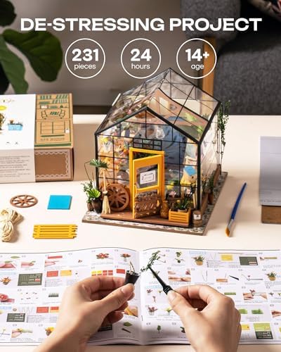 Rolife Greenhouse DIY Miniature Dollhouse Kit Creative Gift for Adults - Image 5