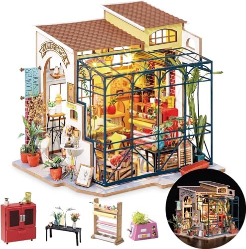 Rolife DIY Miniature Garden House Kit -Emily's Flower Shop (Advanced Level) by Rolife