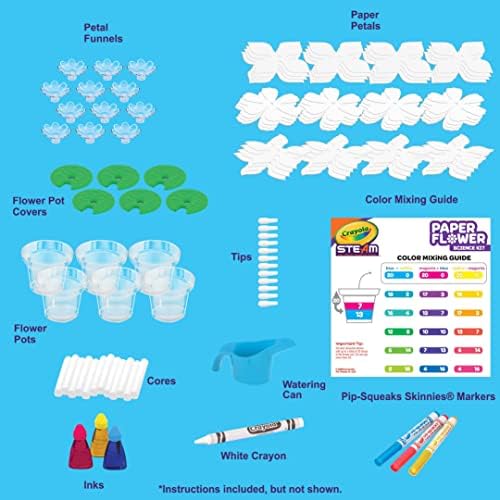 Crayola Paper Flower Science Kit, Color Changing Flowers, Gift for Kids Ages 7, 8, 9, 10 - Image 2