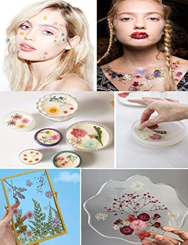 131PCS Black White Dried Pressed Flowers with Butterfly Stickers - YouthBro Real Nature Flowers Craft Set for Craft Resin DIY Jewelry Candle Soap Making Nail Card Scrapbook Art Floral Decors - Image 5