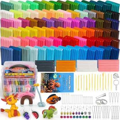 Ixiaoyoo 88 Colors Polymer Clay, Oven Bake DIY Modeling Clay for Kids by Ixiaoyoo