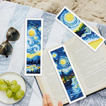 ORIGACH 6 Set Swirling Night Sky Cross Stitch Bookmark Kit for Beginner - Image 6