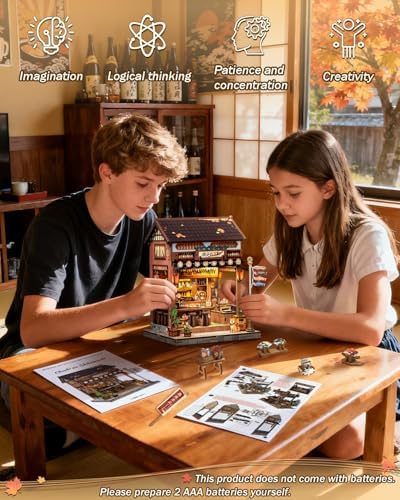 Japan Book Nook, DIY Miniature House Kit, Japanese Izakaya Booknook - Image 6